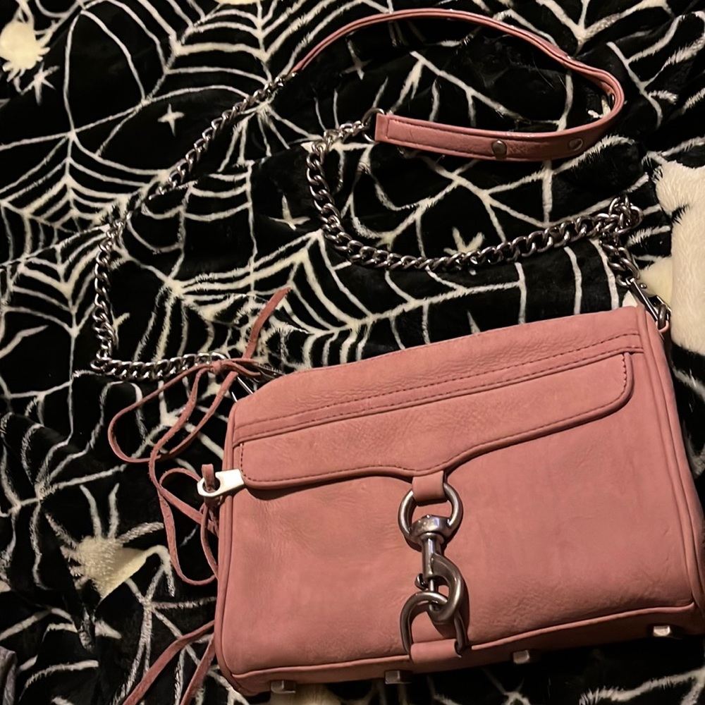 rebecca minkoff mini mac suede
